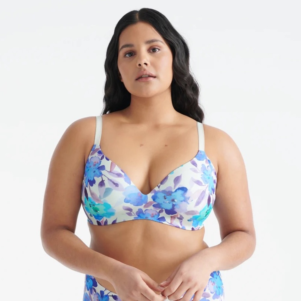 Knix |‎ Wing Woman Contour Bra Floral Size 7+